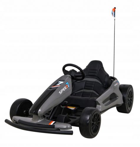  Go-kart a batteria per bambini Speed 7 Drift King Grigio + Funzione Drift+