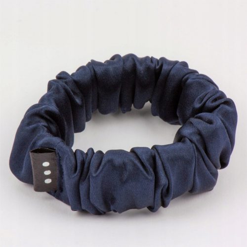  SCRUNCHIE IN SETA NIGHT SKY MINI PICCOLO BLU MARINO