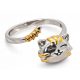  CUTE CAT - anello antistress in argento