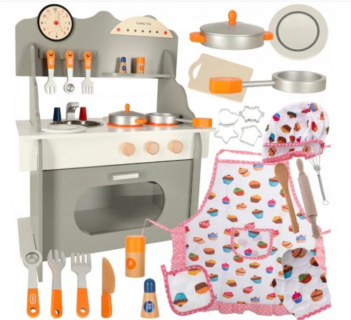  Cucina per bambini in legno MDF, forno grande KX4626