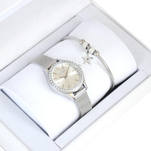  Set di orologi da donna in argento Paul Lorens VANESSA + bracciale Pacific