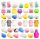  Set squishy mochi squishy giocattolo lisci ANTISTRESS da 28 pezzi