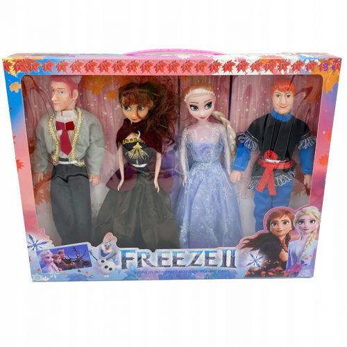 Frozen 4 Bambole Elsa Anna Kristoff Hans Frozen 2 LF5 blu