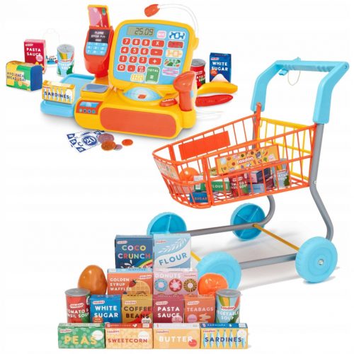  CARRELLO CON SET PASTA PER BAMBINI