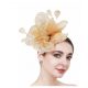  Un bellissimo fascinator in oro, toque, cappello, anni '20, piume, banchetto accattivante