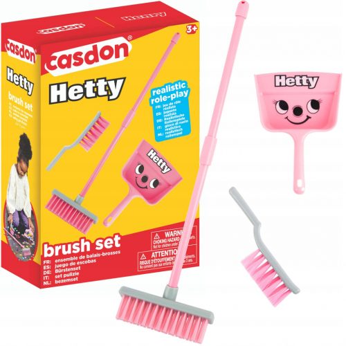  SET PICCOLO PER PULIZIA SPAZZOLA HETTY ROSA CON DASHPOINT CASDON 3+