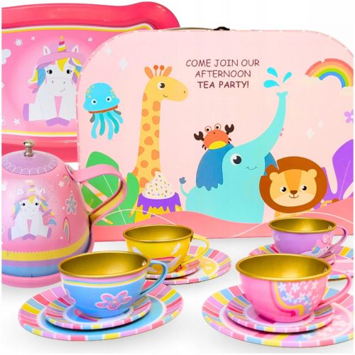  SET DA TÈ PER BAMBINI ACCESSORI SERVIZIO CUCINA UNICORNI