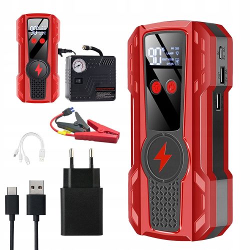  AVVIATORE DI SALTO AVVIAMENTO MOTORE CAVI POWERBANK CAR START 3IN1 USB 10000MAH