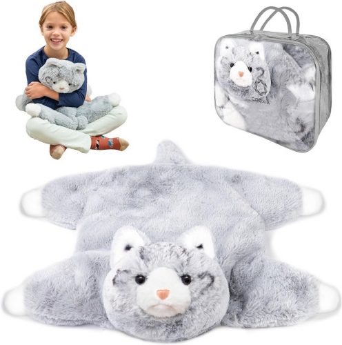  PELUCHE GATTO PESATO 2,4 KG PER BAMBINI ANSIA STRESS AUTISMO ADHD