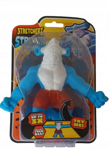  Figurina Elastica in gomma antistress 3XXXL Stretcherz Stretch SHARK BLU