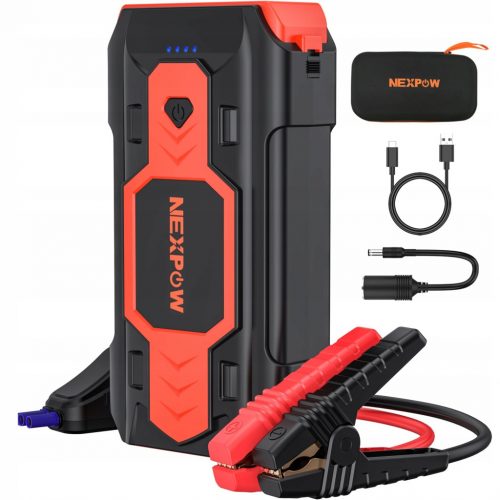  NEXPOW 2500A Powerbank Starter 12V Booster automatico LED 8L Benzina Diesel