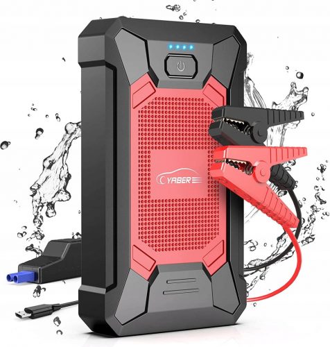  YABER Jump Starter Powerbank 2000A Avviatore a batteria portatile LED IP66