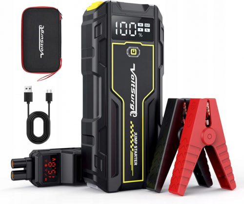  Cavi per avviamento di emergenza VOLTSURGE Powerbank 6000A 12V per benzina e diesel USB 3.0