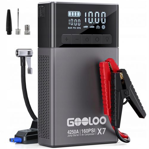  GOOLOO X7 Compressore Powerbank Starthilfe 4250A 160 PSI 12V Tipo-C