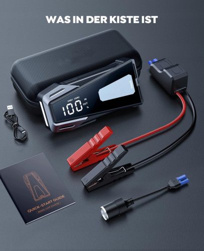  BuTure VAC Powerbank 4000A 12V per Benzina e Diesel con Torcia LED per Avviamento