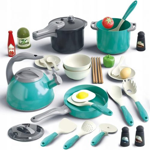  SET CUCINA PENTOLE PIATTI BOLLITORE PENTOLA CUCCHIAI ACCESSORI CUCINA