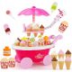  CARRELLO NEGOZIO GELATERIA PASTICCERIA SUONO LED 39 ELEMENTI PER BAMBINI