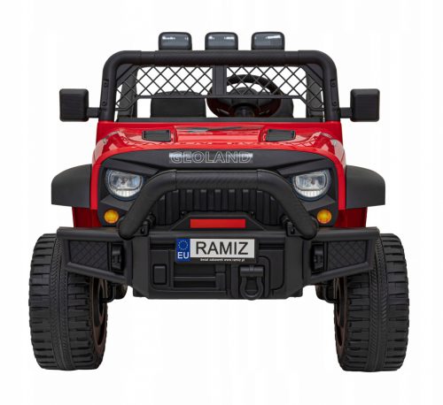  Fuoristrada Geoland Power per 2 bambini, Rosso + Telecomando + 2 motori da 200W