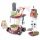  SET PULIZIA per bambini CARRELLO GRANDE MOP ASPIRAPOLVERE SPRAY AD ACQUA