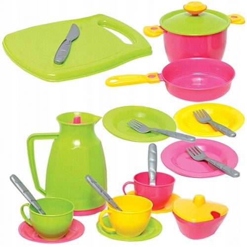  Set da cucina tazze brocche pentole utensili