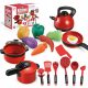  SET CUCINA GRANDE PER BAMBINI ACCESSORI PER CUCINARE ALIMENTI 18 EL,