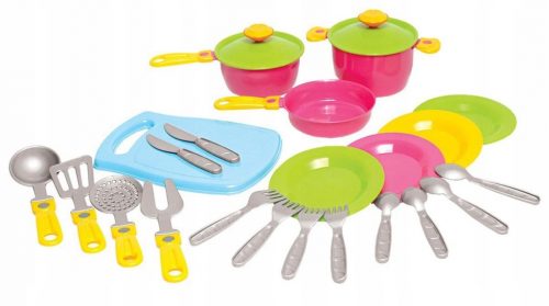  UTENSILI DA CUCINA set di pentole, posate e piatti