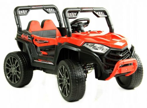  AUTO A BATTERIA PER BAMBINI 4X4 PILOT CAR IN PELLE EVA-JS-1-ROSSO