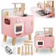  SET DA CUCINA PER BAMBINI IN LEGNO PER RAGAZZA RETRO BOHO + ACCESSORI