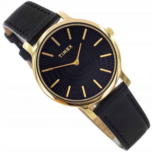  OROLOGIO TIMEX TW2V92600 TRANSCEND DA DONNA, NERO, CINTURINO ELEGANTE