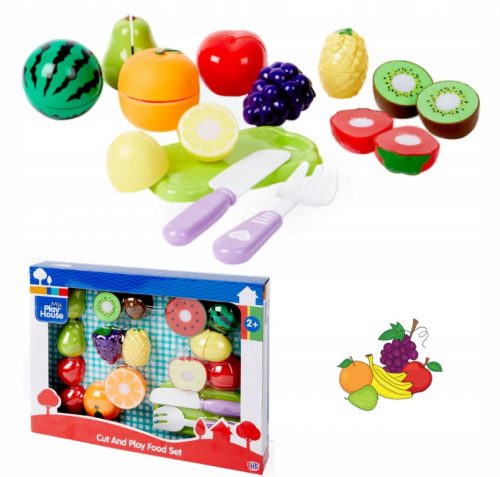  SET TAGLIO FRUTTA GIOCATTOLO PORTAPOSATE FRUTTA CON VELCRO 21 pz