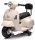  Scooter Vespa cavalcabile a batteria per bambini con schienale bianco