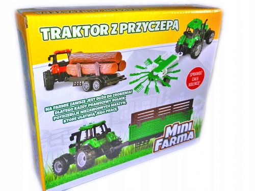  mini TRATTORE FARM 3in1 con RIMORCHIO macchine agricole