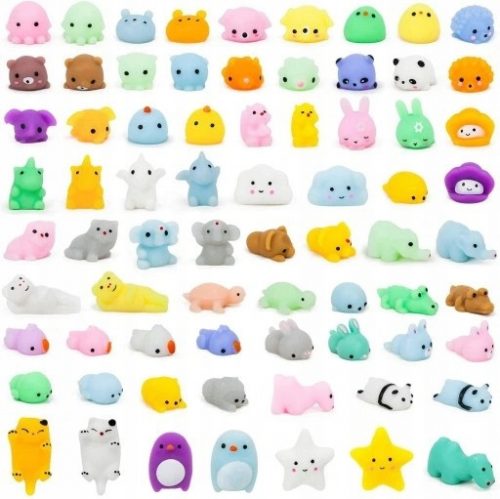  50 PEZZI DI GIOCATTOLI MOCHI SQUISHY FIDGET