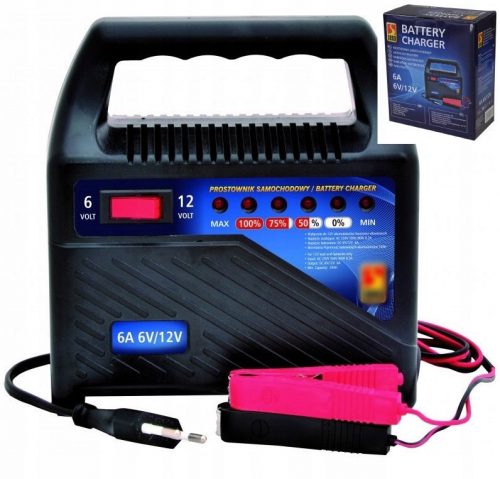  RADDRIZZATORE CARICA BATTERIA 6V 12V 6A SENA