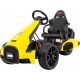  GOKART ELETTRICO BOLID 12V 2 MOTORI RUOTE EVA GIALLO