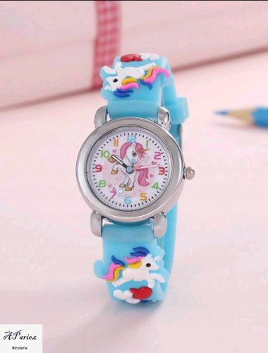  Ze0018 Orologio per bambini unicorno azzurro