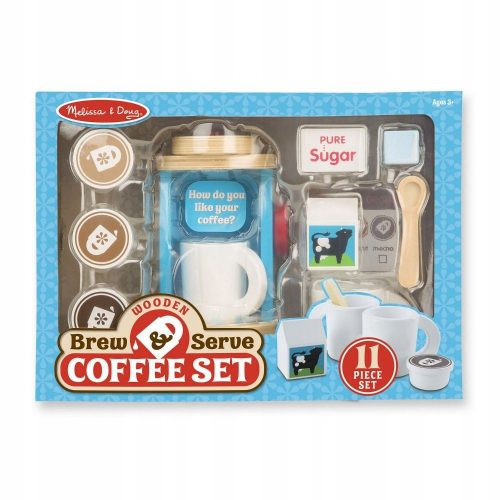  Giocattoli per bambini Set macchina per caffè espresso in legno Melisa