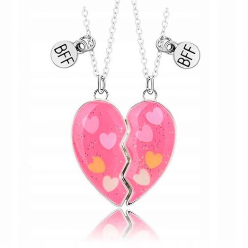  SET DI 2 COLLANE DELL'AMICIZIA BFF CON CUORE MAGNETICO