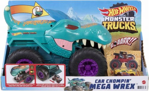  HOT WHEELS Auto Car Eater Mega Wrex Monster Truck Suono leggero GYL13