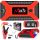  JUMP STARTER POWERBANK TORCIA BUSSOLA 4 X USB 2000mAh in una valigia