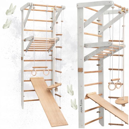  Scaletta Ginnastica per Bambini Arrampicata in Legno Adulti 230x80 cm