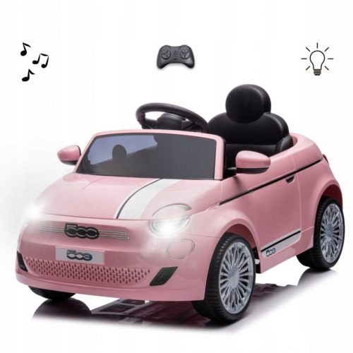  AUTO A BATTERIA PER BAMBINI FIAT 500E ROSA