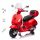  SCOOTER A BATTERIA VESPA GTS SUPER RED PER BAMBINI