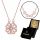  Collana da donna in argento, oro rosa CLOVER 925