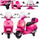  Scooter Vespa cavalcabile con batteria, custodia MP3 microSD Sun Baby