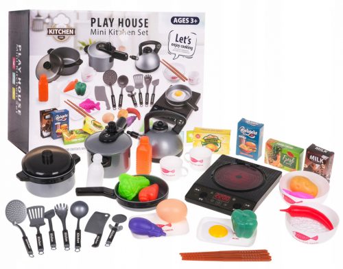 CUCINA A INDUZIONE per bambini + PENTOLE + accessori per la cucina dei bambini