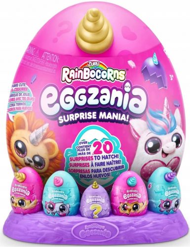  ZURU Rainbocorns Eggzania Surprise Mania Peluche Mascotte 1 pz.