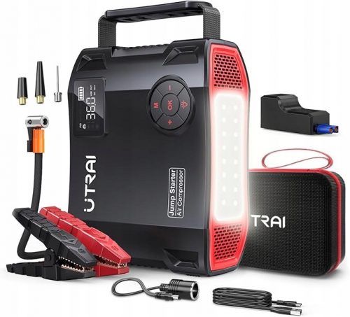  JUMP STARTER UTRAI JS-5 Compressore di avviamento Torcia Powerbank + Caricabatterie