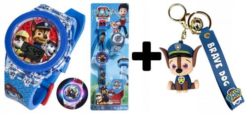  Orologio per bambini PAW PATROL per ragazzi e bambini + PORTACHIAVI CHASE