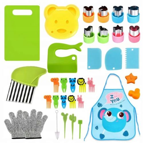  SET COLTELLI SICURI ACCESSORI CUCINA PER BAMBINI 31 pz